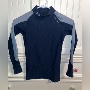 Under Armour - Child’s XL- navy and gray. Gently worn.